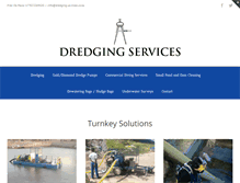 Tablet Screenshot of dredging-services.co.za